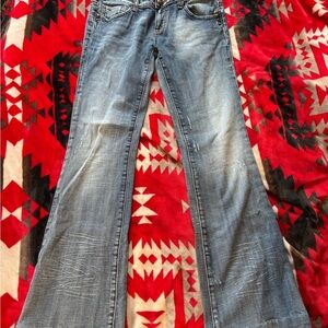 Express Light Blue Flare Jeans